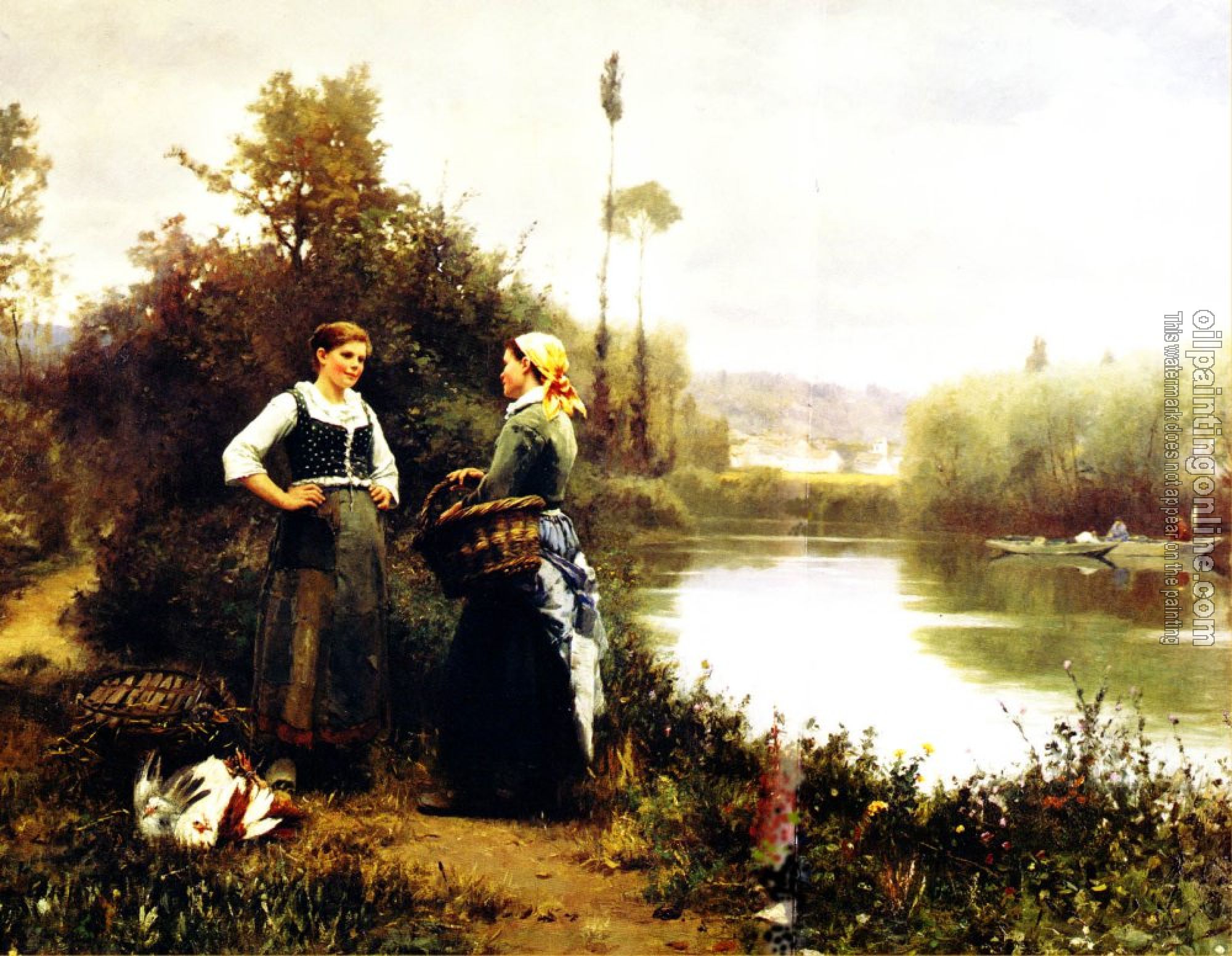 Daniel Ridgway Knight - On the Way to Market